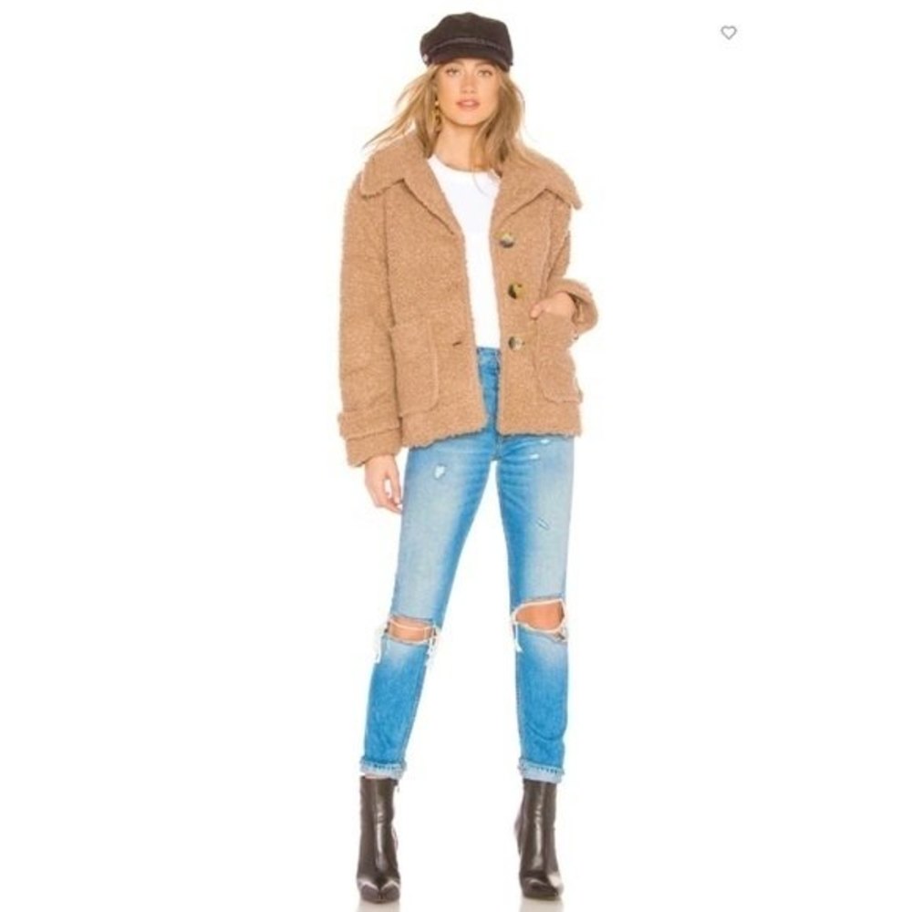 🌟  FREE PEOPLE SO SOFT COZY TEDDY PEACOAT NWT 🌟 - Picture 11 of 14